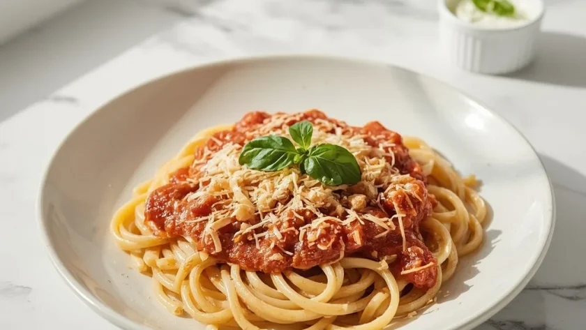 Alfredo and Marinara Pasta