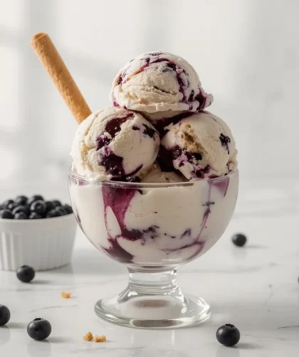 Blueberry Muffin Ice Cream