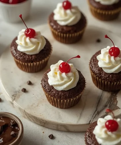 Hot Fudge Sundae Cupcakes