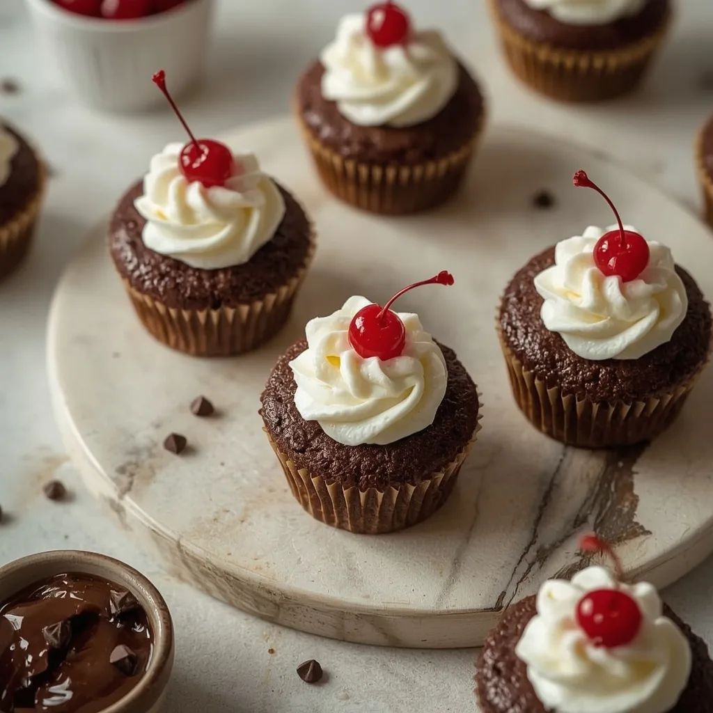 Hot Fudge Sundae Cupcakes