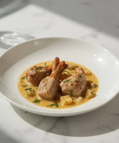 Rabbit In Mustard Sauce