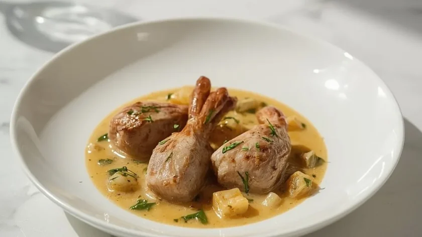 Rabbit In Mustard Sauce