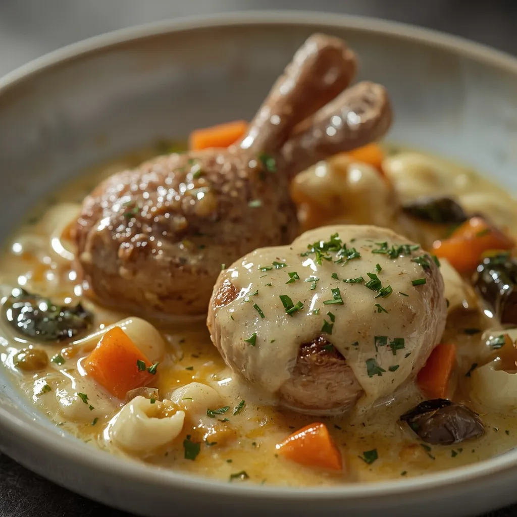 Rabbit In Mustard Sauce