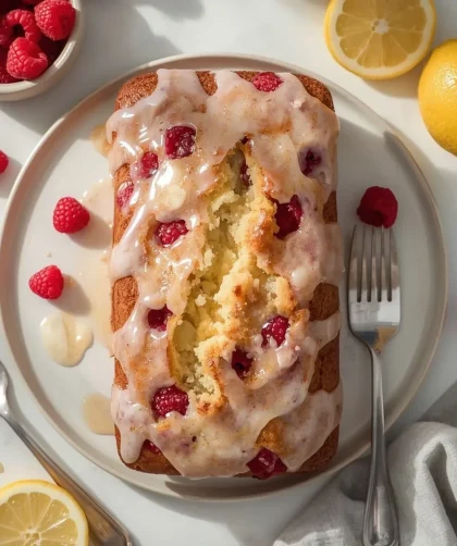 Raspberry Lemon Loaf Cake