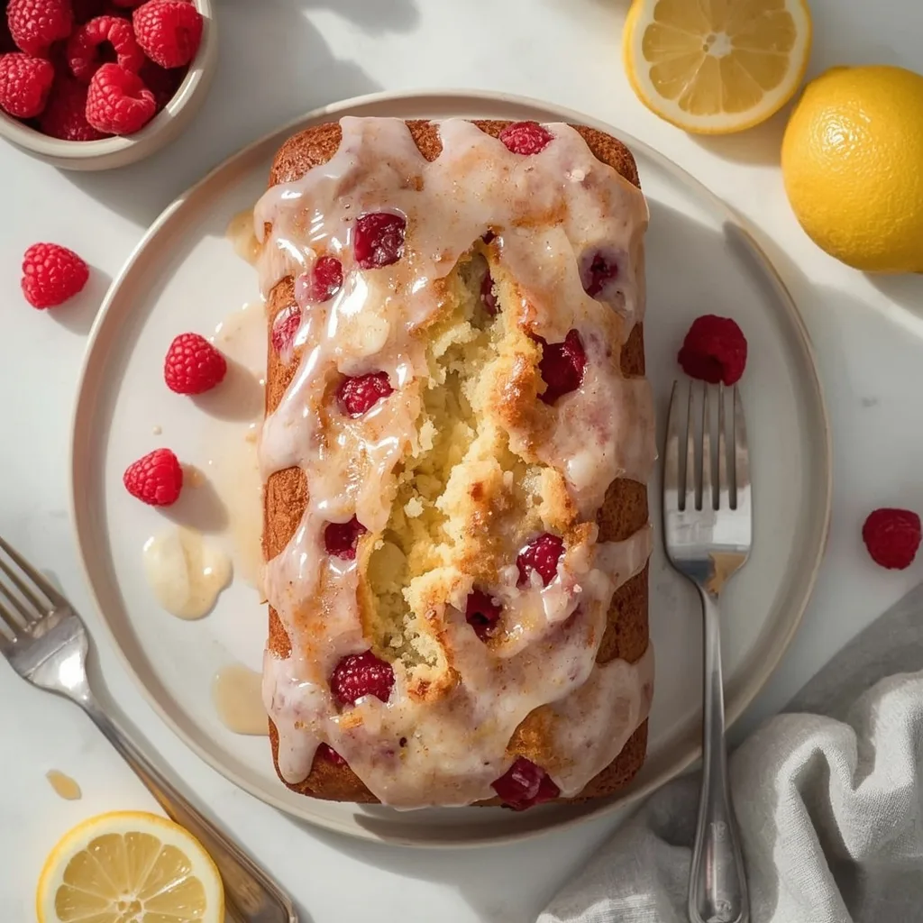 Raspberry Lemon Loaf Cake