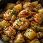 20 Minute Ginger Pineapple Chicken Stir Fry - recipe card