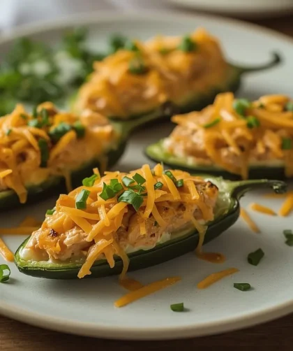 Buffalo Chicken Jalapeno Poppers