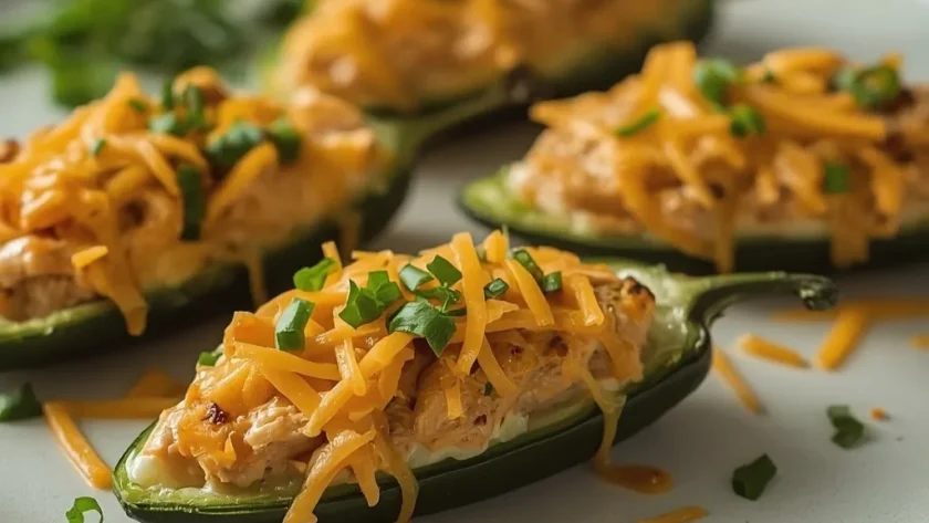 Buffalo Chicken Jalapeno Poppers