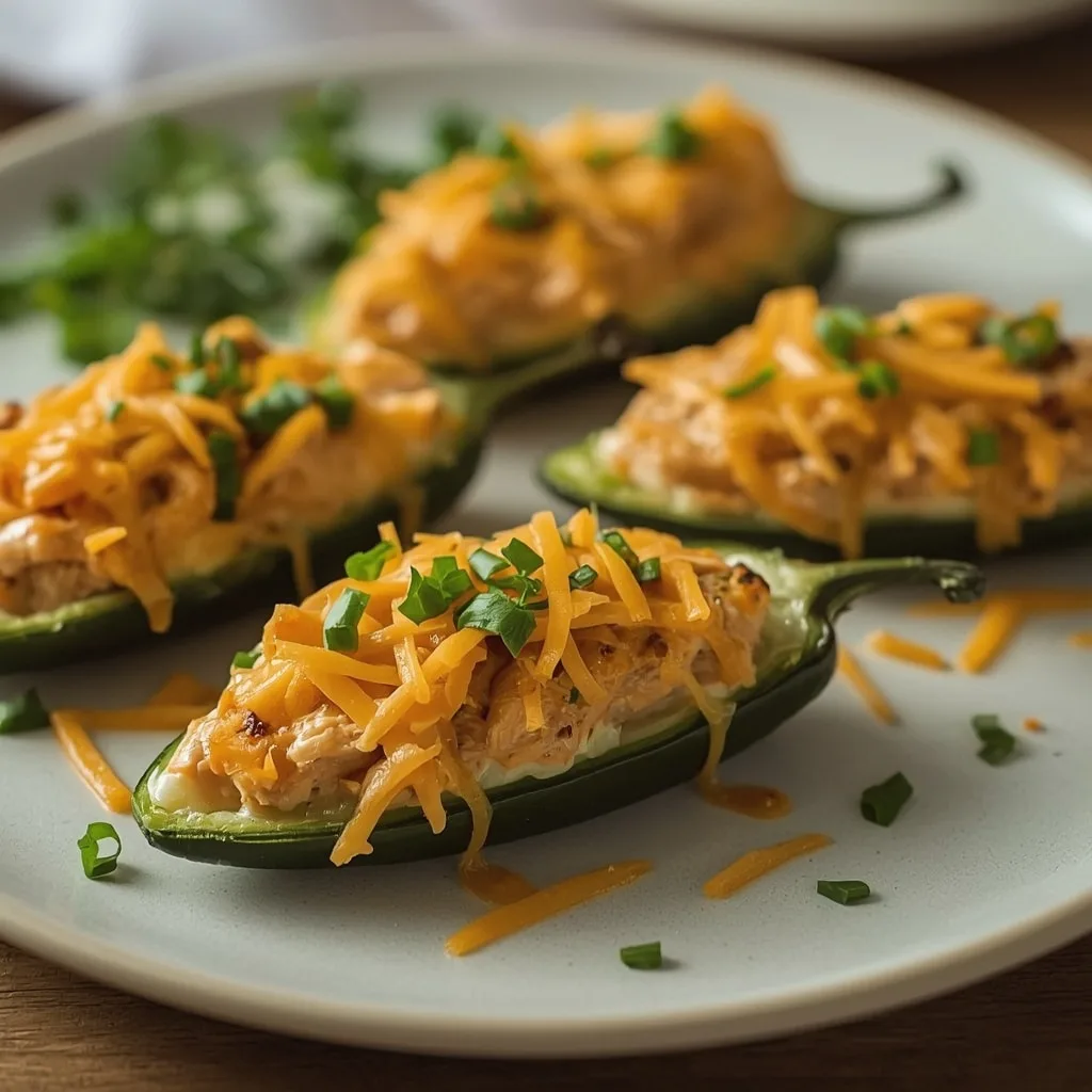 Buffalo Chicken Jalapeno Poppers