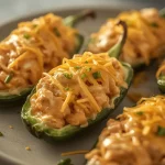 Buffalo Chicken Jalapeno Poppers - recipe card