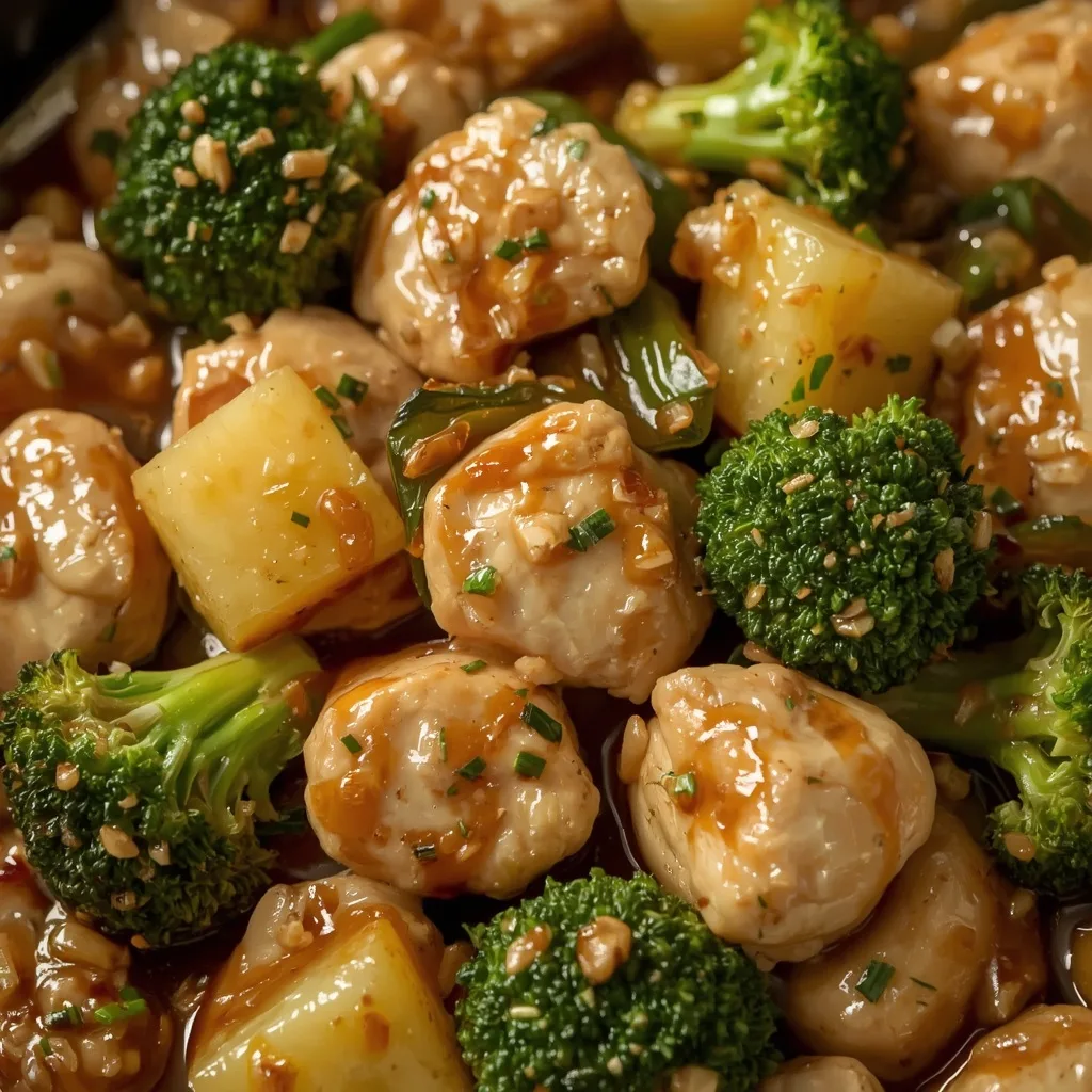 Chicken Stir Fry with Pineapple and Broccoli