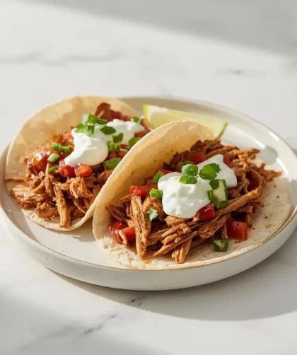 Crockpot Chicken Tacos