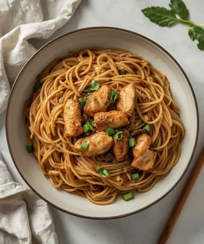 Easy Chicken Lo Mein No Vegetables