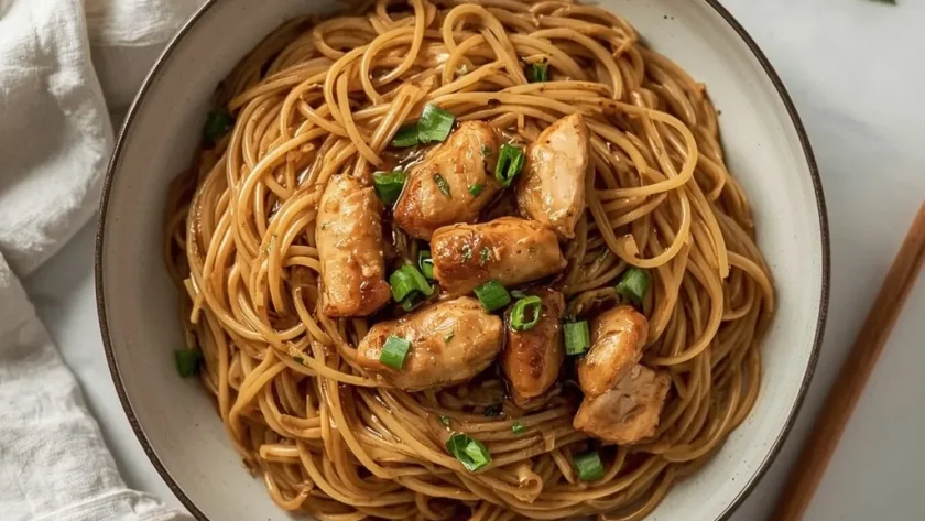 Easy Chicken Lo Mein No Vegetables