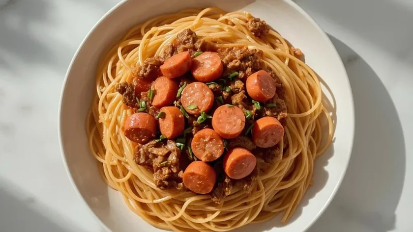 Jollibee-Style Sweet Filipino Spaghetti
