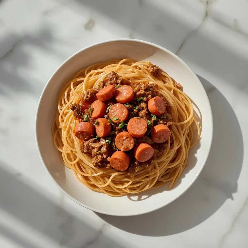 Jollibee-Style Sweet Filipino Spaghetti