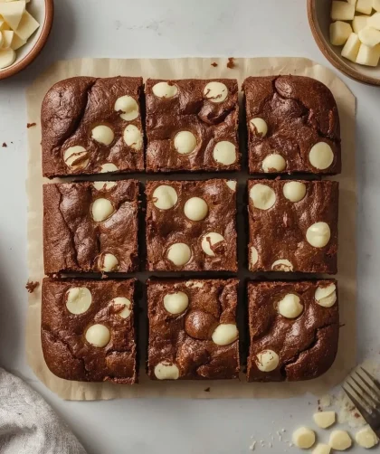 Moxies White Chocolate Brownie