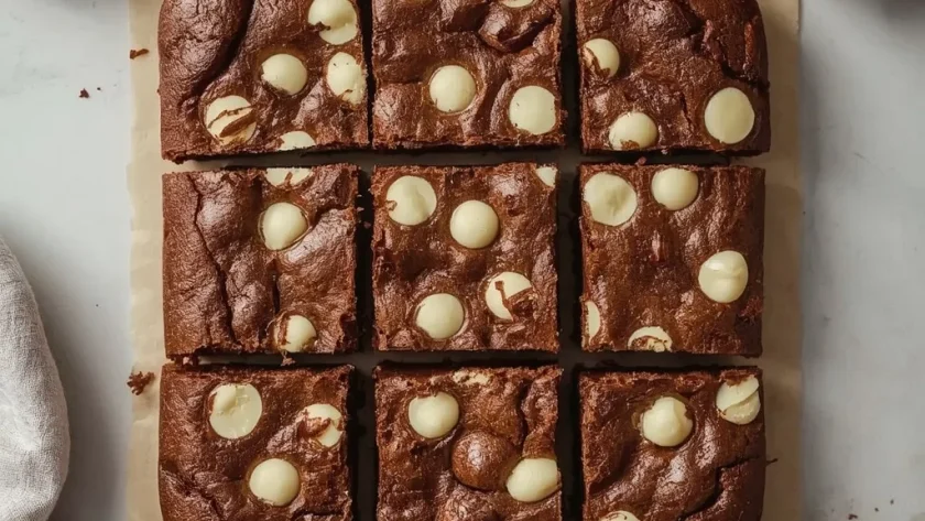 Moxies White Chocolate Brownie