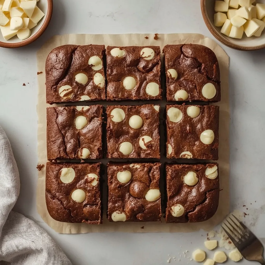 Moxies White Chocolate Brownie