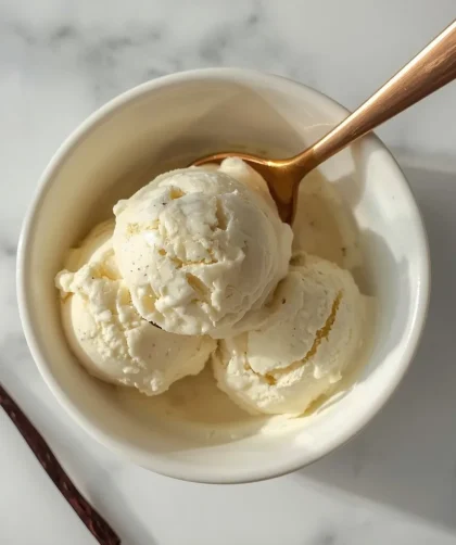 No Churn Vanilla Bean Ice Cream
