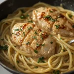 Olive Garden Chicken Scampi - recipe card