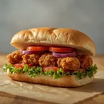 Red Rooster Strip Sub - recipe card