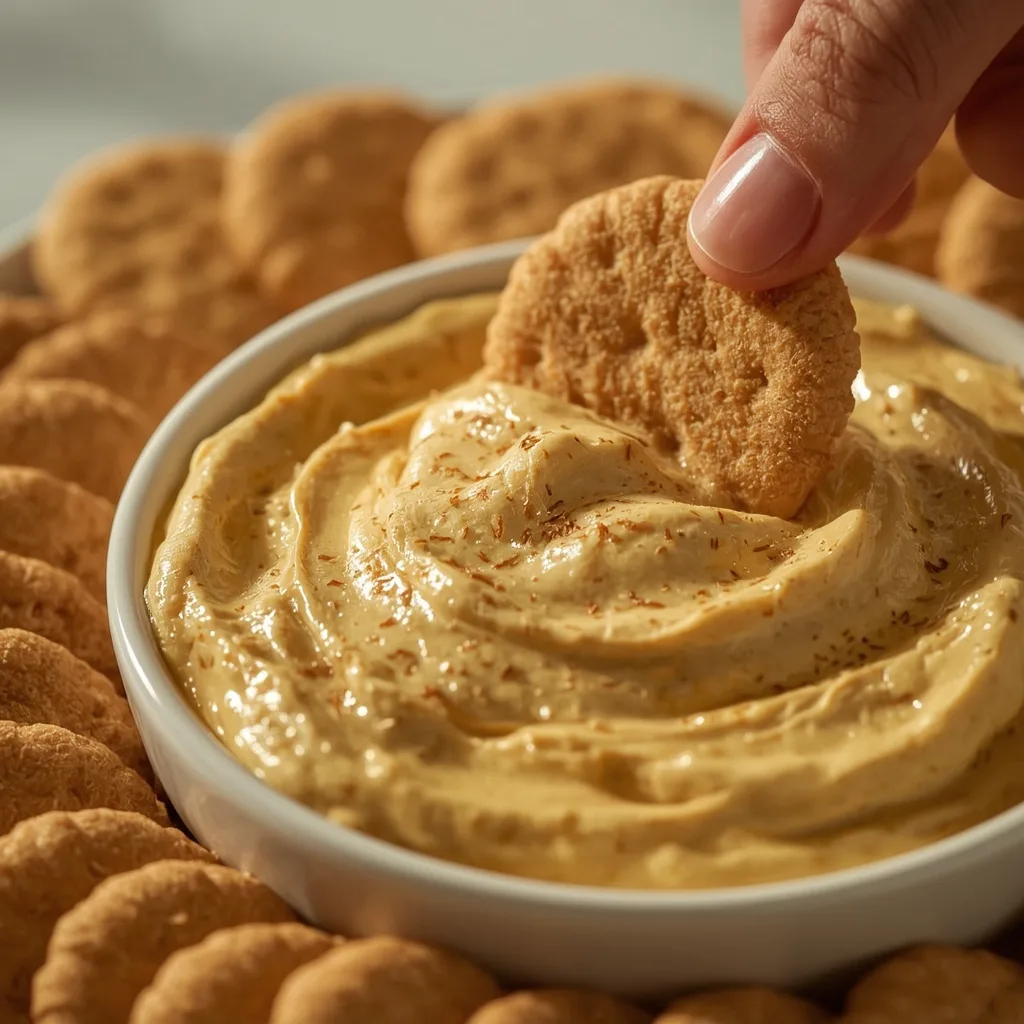 Sharon's Pumpkin Dip With Ginger Snaps