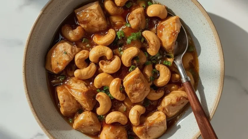 Slow Cooked Cashew Chicken