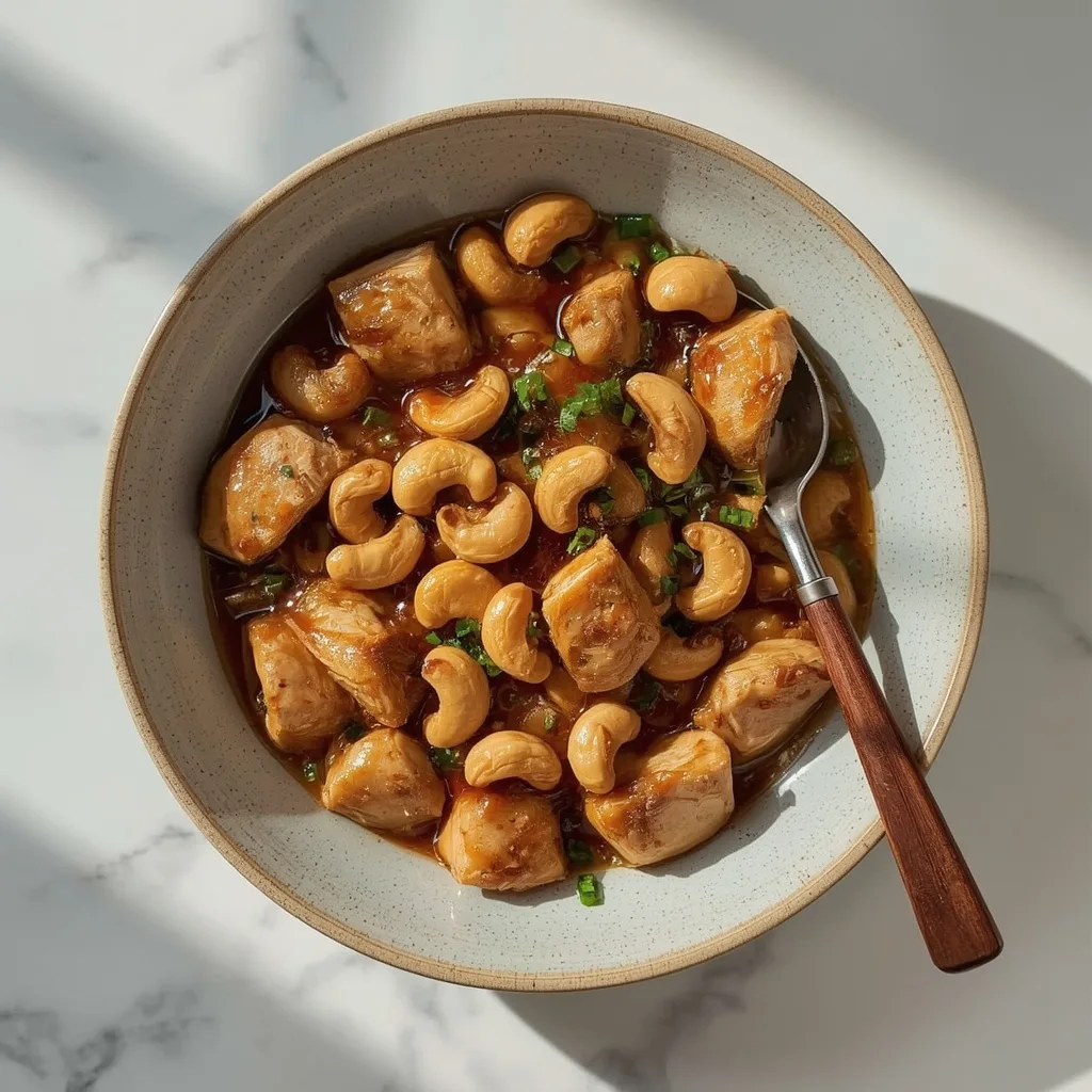 Slow Cooked Cashew Chicken