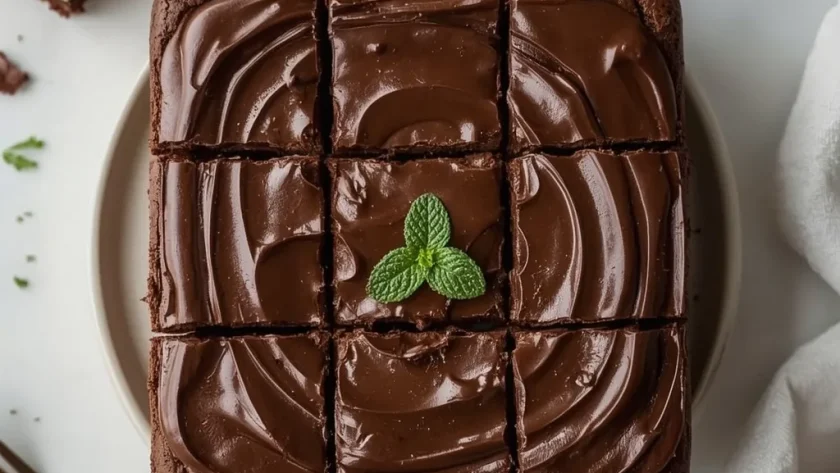 Creme De Menthe Brownies