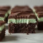 Creme De Menthe Brownies - recipe card