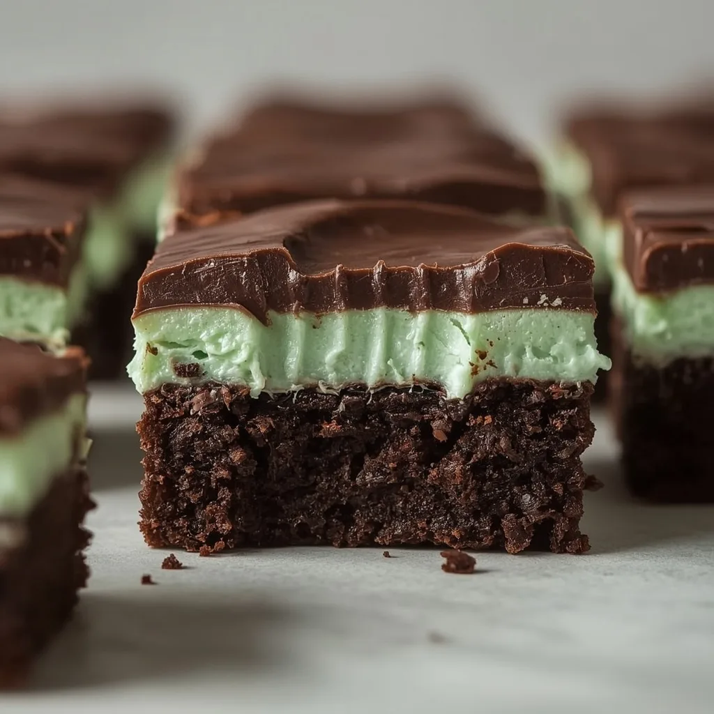 Creme De Menthe Brownies