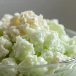Furr's Light Green Jell-O Salad - recipe card
