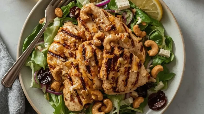 Grilled Chicken Cashew Salad