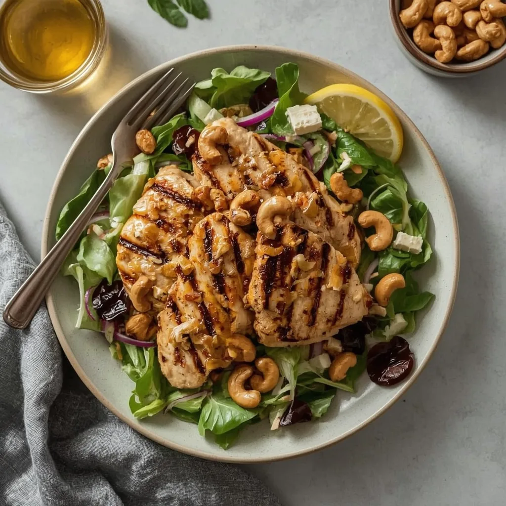 Grilled Chicken Cashew Salad