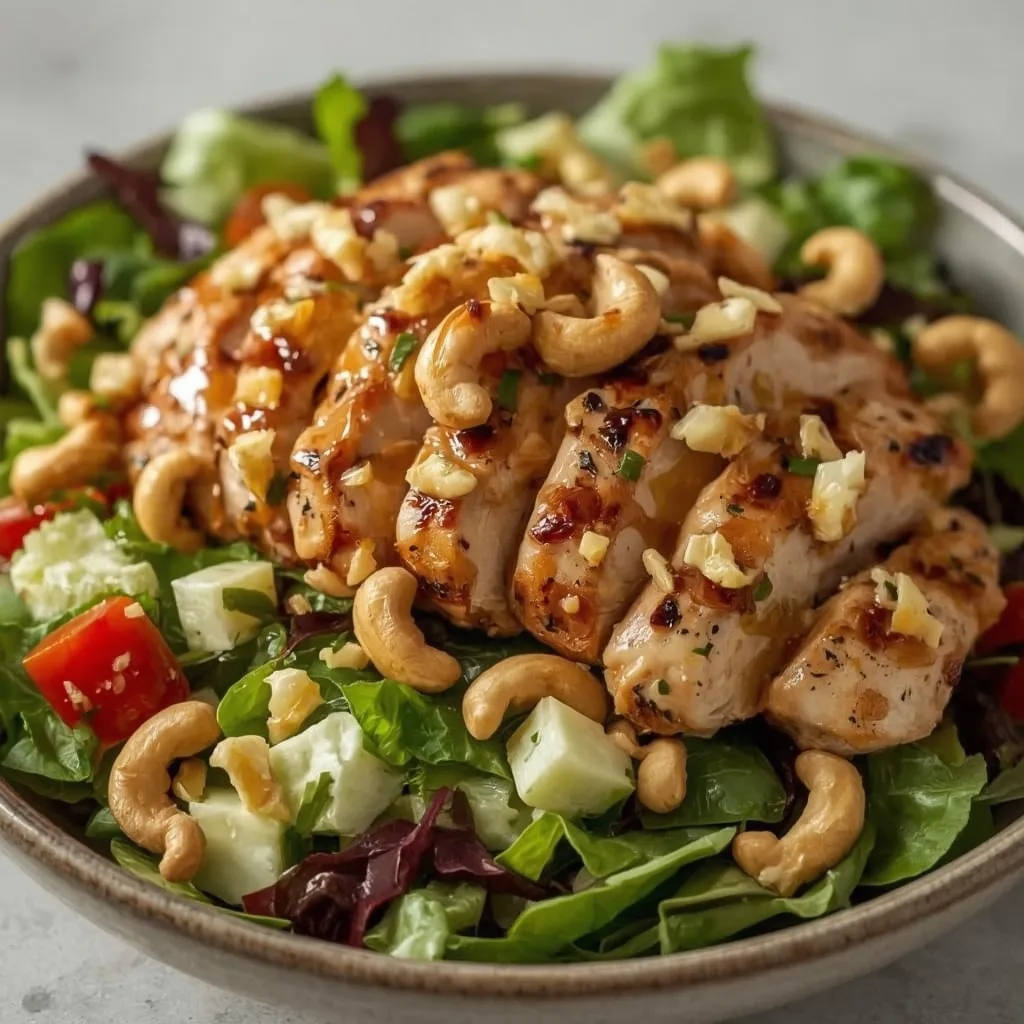 Grilled Chicken Cashew Salad