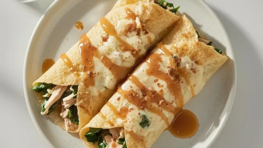 IHOP Chicken Florentine Crepes