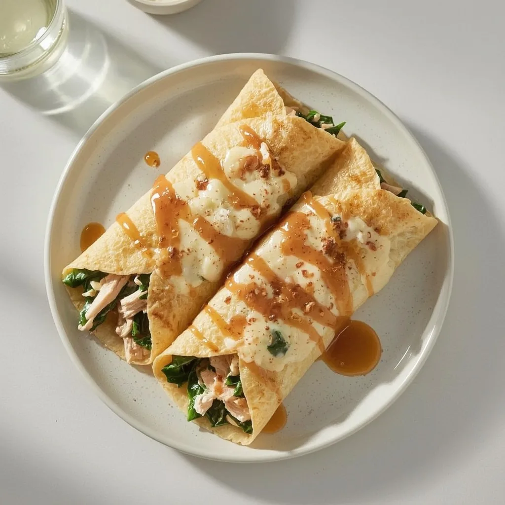 IHOP Chicken Florentine Crepes