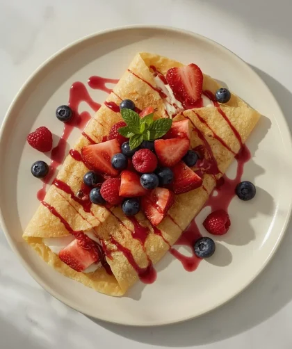 IHOP Fresh Berry Crepes