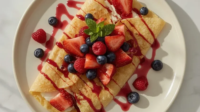 IHOP Fresh Berry Crepes