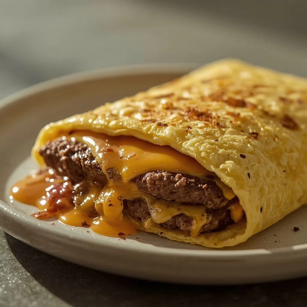 IHOP-Style Cheeseburger Omelette