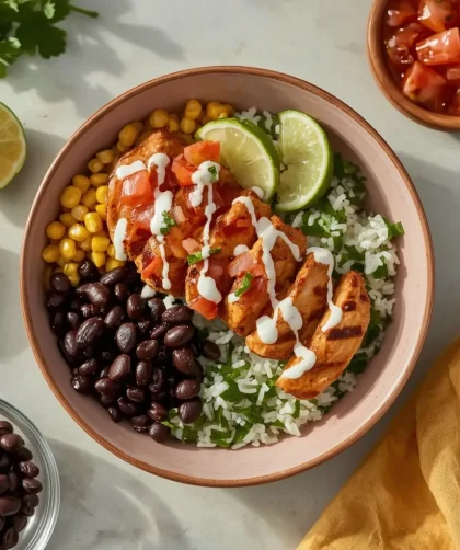 Low Calorie Chipotle Chicken Bowl