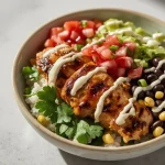 Low Calorie Chipotle Chicken Bowl - recipe card