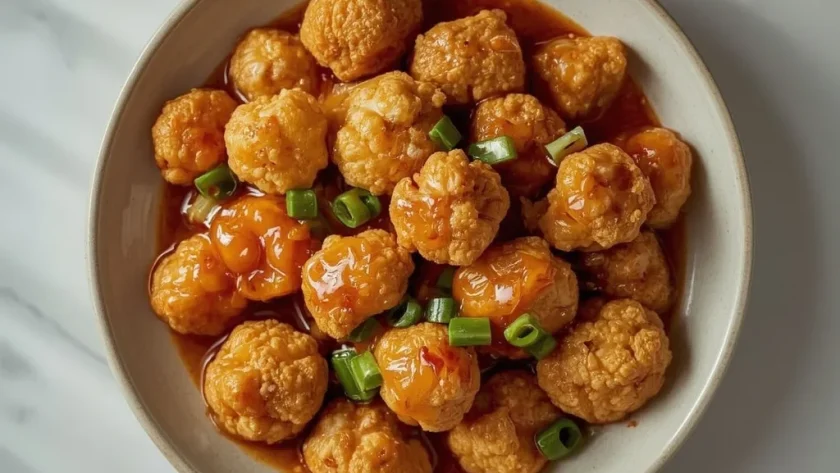 Vegan Panda Express Orange 'Chicken' and Cauliflower