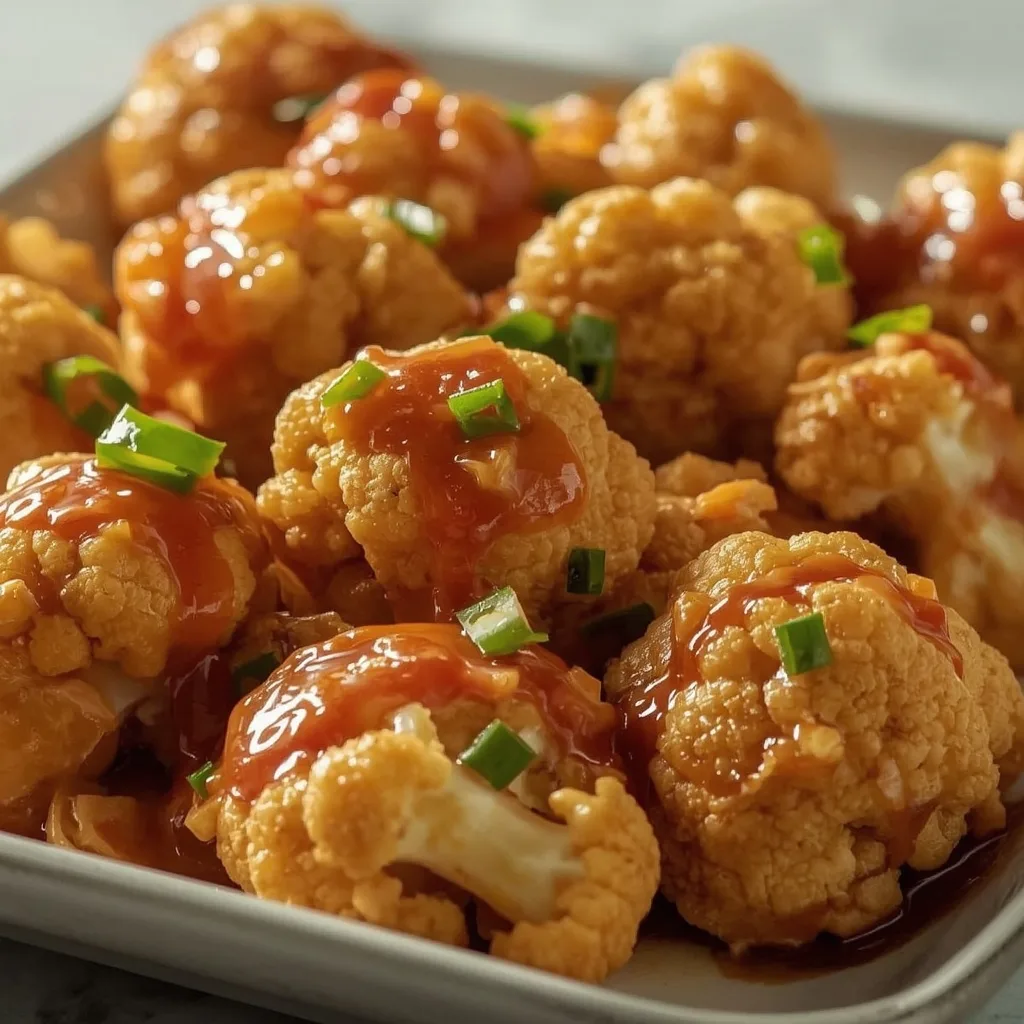Vegan Panda Express Orange 'Chicken' and Cauliflower